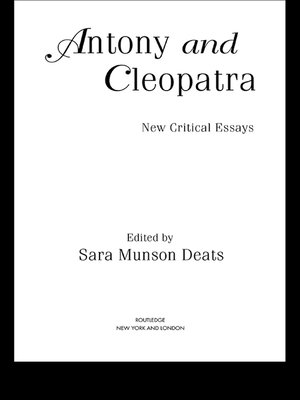 cover image of Antony and Cleopatra